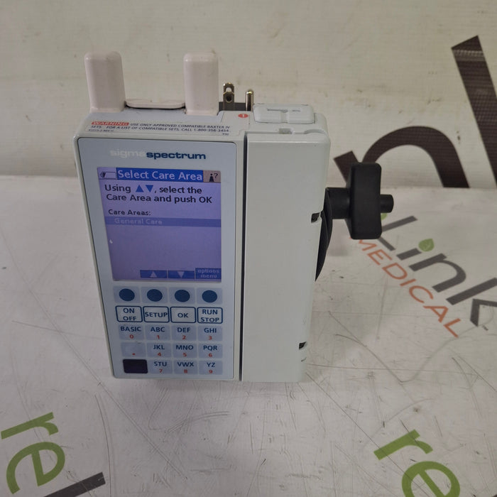 Baxter Baxter Sigma Spectrum 8.01.00 with A/B/G/N Battery Infusion Pump Infusion Pump reLink Medical