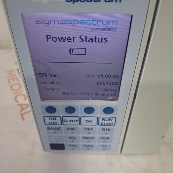 Baxter Baxter Sigma Spectrum 8.00.05 with A/B/G/N Battery Infusion Pump Infusion Pumps reLink Medical