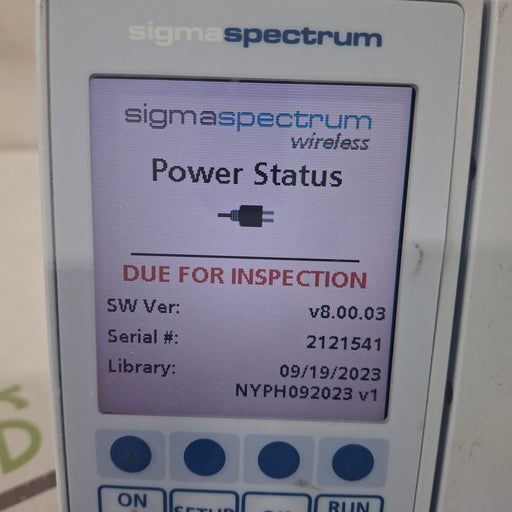Baxter Baxter Sigma Spectrum 8.00.03 w/o Battery Infusion Pump Infusion Pump reLink Medical