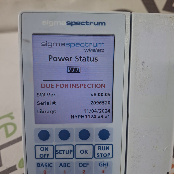 Baxter Baxter Sigma Spectrum 8.00.05 w/o Battery Infusion Pump Infusion Pump reLink Medical
