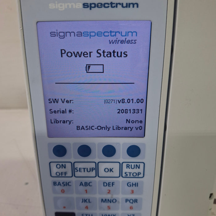 Baxter Baxter Sigma Spectrum 8.01.00 with A/B/G/N Battery Infusion Pump Infusion Pump reLink Medical