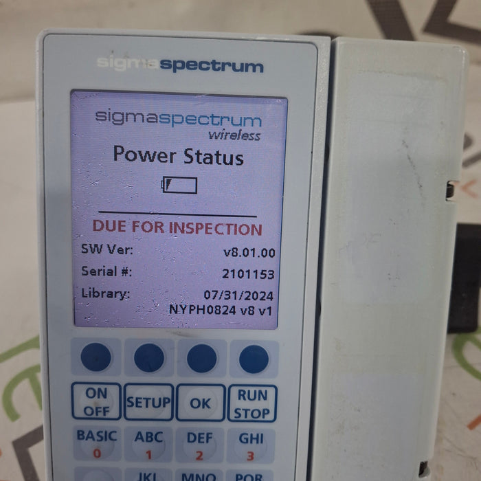 Baxter Baxter Sigma Spectrum 8.01.00 w/o Battery Infusion Pump Infusion Pump reLink Medical