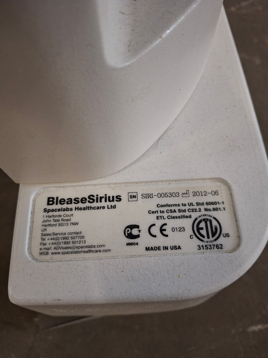 Spacelabs Healthcare BleaseSirius Anesthesia Unit