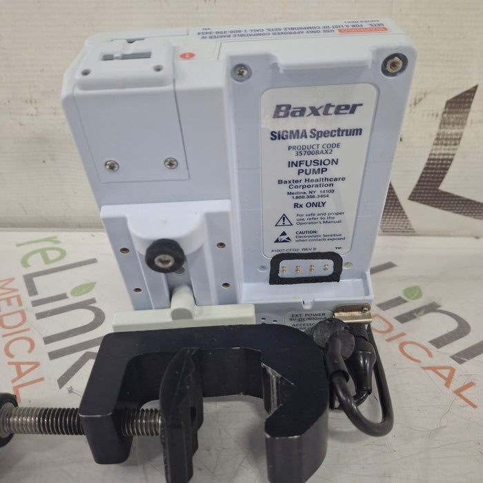 Baxter Baxter Sigma Spectrum 8.00.05 w/o Battery Infusion Pump Infusion Pump reLink Medical