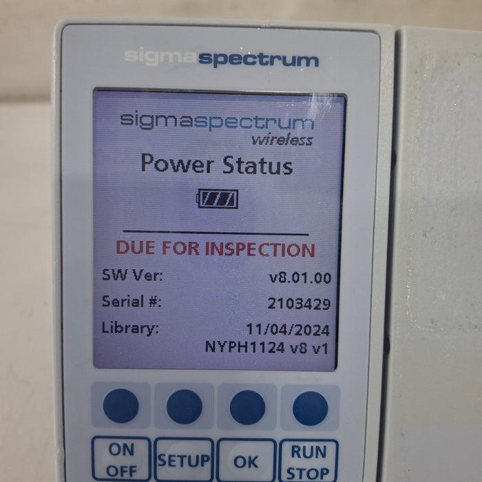 Baxter Baxter Sigma Spectrum 8.01.00 w/o Battery Infusion Pump Infusion Pump reLink Medical