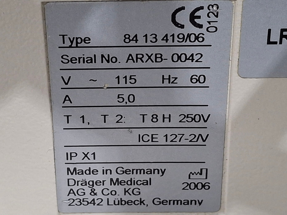Draeger Medical Draeger Medical Evita 4 Ventilator Respiratory reLink Medical