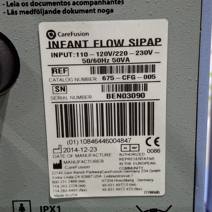 CareFusion CareFusion Infant Flow SIPAP Ventilation System Respiratory reLink Medical