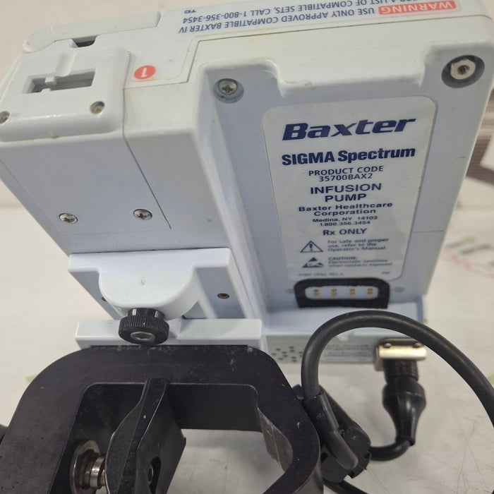 Baxter Sigma Spectrum w/Non Wireless or No Battery Infusion Pump