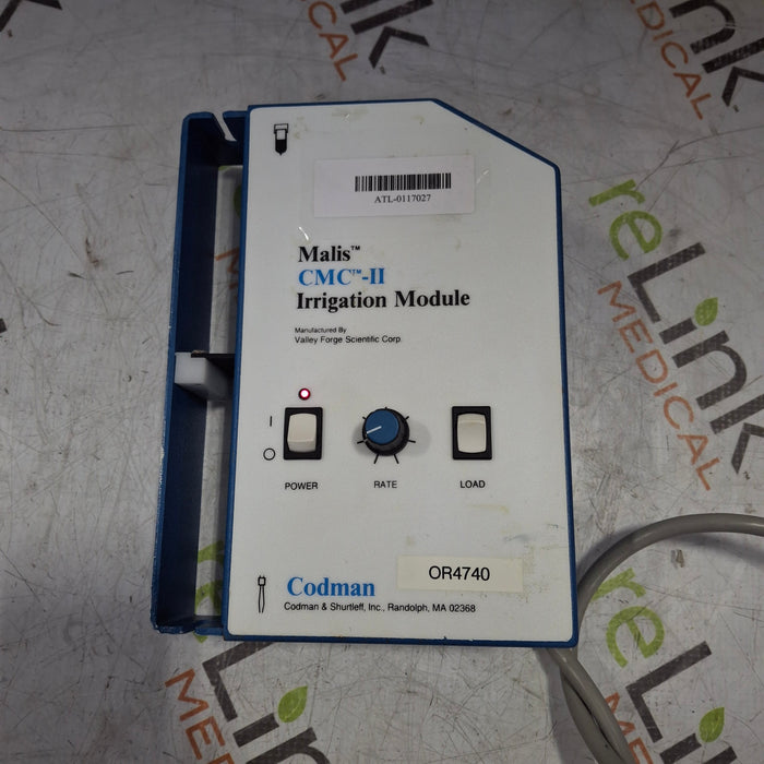 Codman Codman Malis CMC 80-1164 Irrigation Module Electrosurgical Units reLink Medical