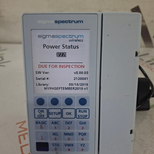 Baxter Baxter Sigma Spectrum 8.00.03 w/o Battery Infusion Pump Infusion Pump reLink Medical