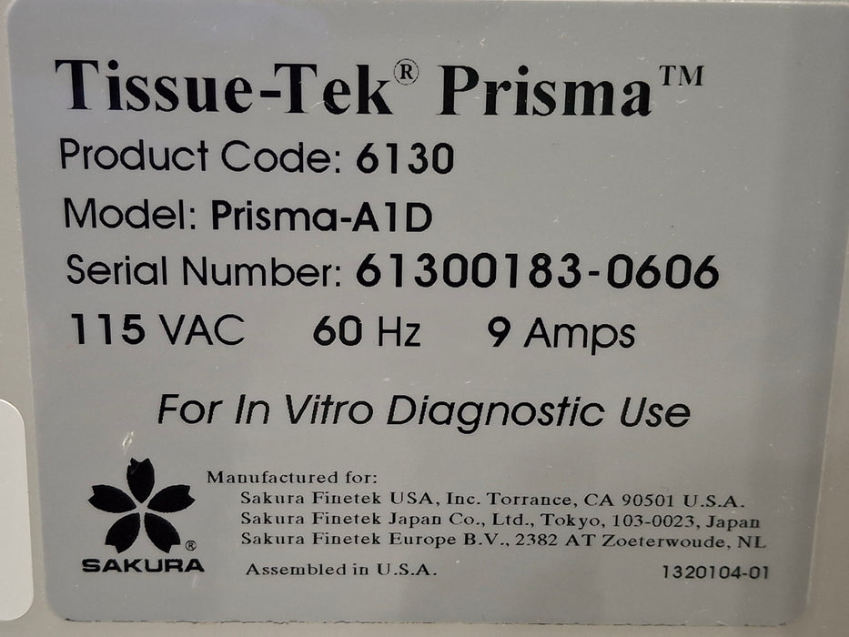 SAKURA SAKURA Tissue-Tek Prisma Slide Stainer Histology and Pathology reLink Medical
