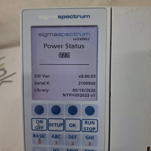Baxter Baxter Sigma Spectrum 8.00.03 w/o Battery Infusion Pump Infusion Pump reLink Medical