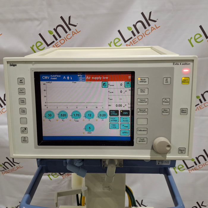 Draeger Medical Draeger Medical Evita 4 Ventilator Respiratory reLink Medical