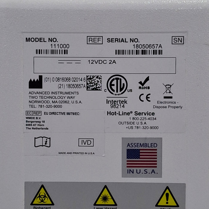 Advanced Instruments Glocyte Automatic Cell Counter