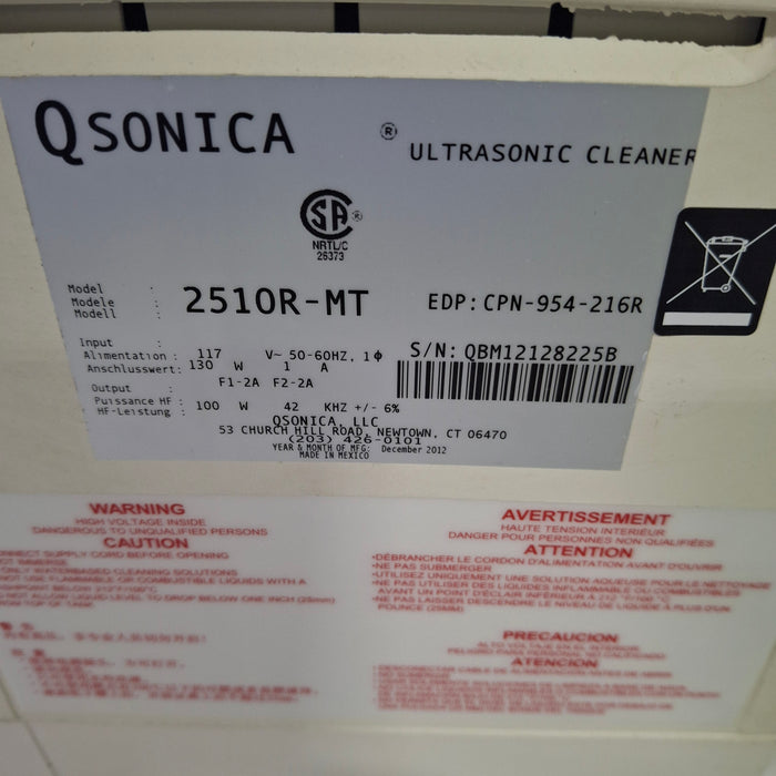 Qsonica Qsonica 2510R-MT Ultrasonic Cleaner Sterilizers & Autoclaves reLink Medical