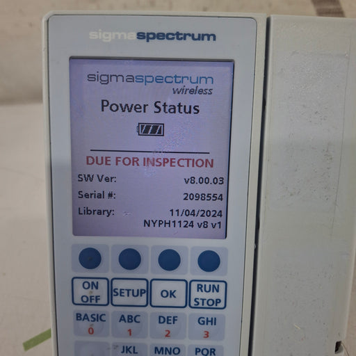 Baxter Baxter Sigma Spectrum 8.00.03 w/o Battery Infusion Pump Infusion Pump reLink Medical
