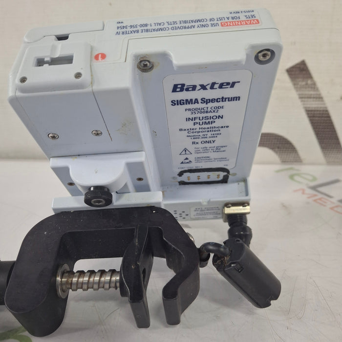 Baxter Baxter Sigma Spectrum 8.00.03 w/o Battery Infusion Pump Infusion Pump reLink Medical