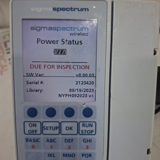 Baxter Baxter Sigma Spectrum 8.00.03 w/o Battery Infusion Pump Infusion Pump reLink Medical