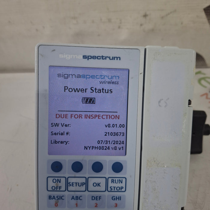 Baxter Baxter Sigma Spectrum 8.01.00 w/o Battery Infusion Pump Infusion Pump reLink Medical