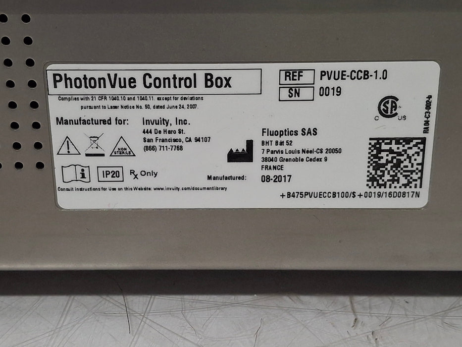 Invuity, Inc. PhotonVue Laser Imaging System