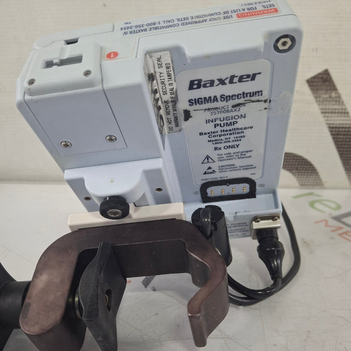 Baxter Sigma Spectrum 8.01.00 w/o Battery Infusion Pump
