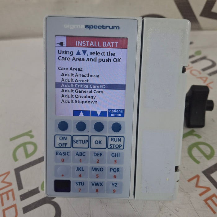 Baxter Sigma Spectrum 8.01.00 w/o Battery Infusion Pump