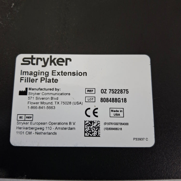 Stryker Imaging Extension Filler Plate