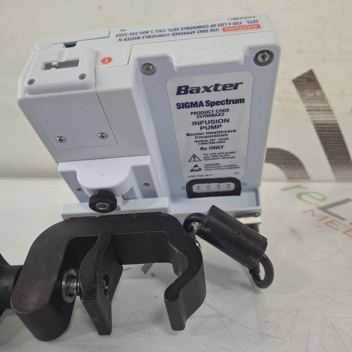 Baxter Baxter Sigma Spectrum 8.01.00 w/o Battery Infusion Pump Infusion Pump reLink Medical