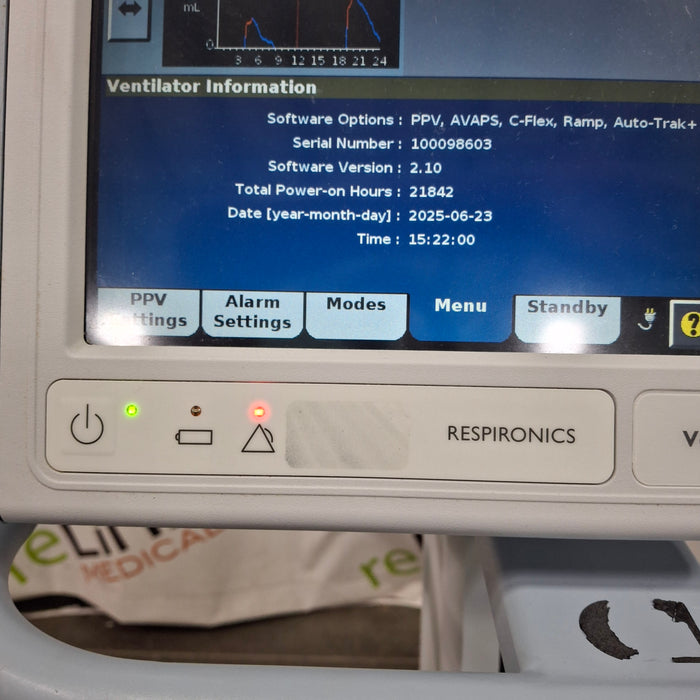 Respironics Respironics V60 BiPAP Ventilator Monitor Respiratory reLink Medical