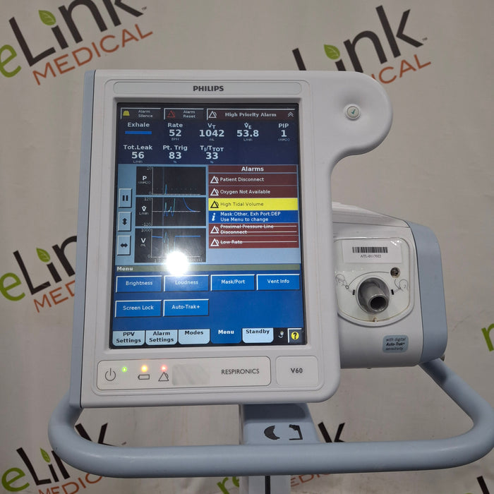 Respironics Respironics V60 BiPAP Ventilator Monitor Respiratory reLink Medical