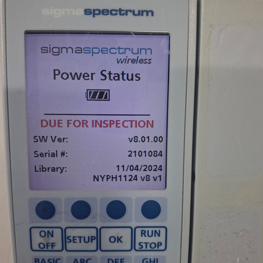 Baxter Baxter Sigma Spectrum 8.01.00 w/o Battery Infusion Pump Infusion Pump reLink Medical