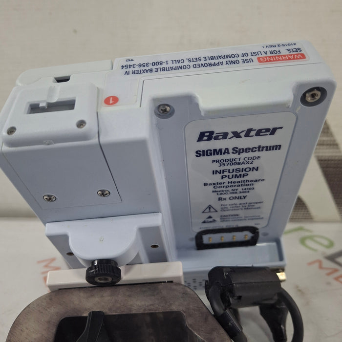Baxter Baxter Sigma Spectrum 8.01.00 w/o Battery Infusion Pump Infusion Pump reLink Medical