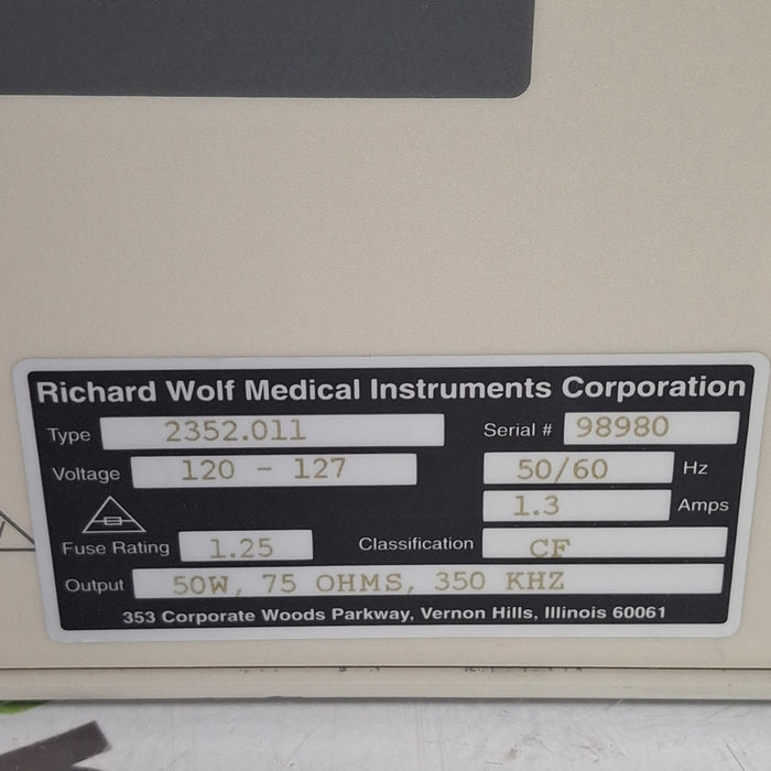 Richard Wolf Richard Wolf 2352 Bipolar Generator Electrosurgical Units reLink Medical