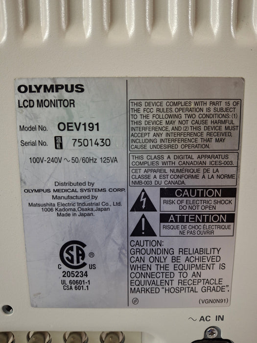 Olympus Olympus OEV191 Medical Display Flexible Endoscopy reLink Medical