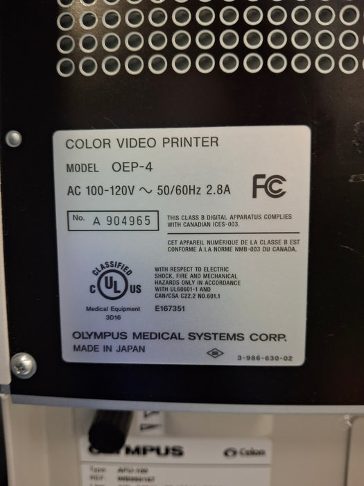 Olympus Olympus OEP-4 Color Video Printer Flexible Endoscopy reLink Medical
