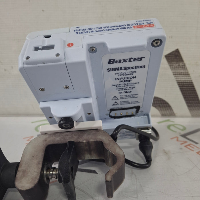 Baxter Baxter Sigma Spectrum 8.00.05 w/o Battery Infusion Pump Infusion Pump reLink Medical
