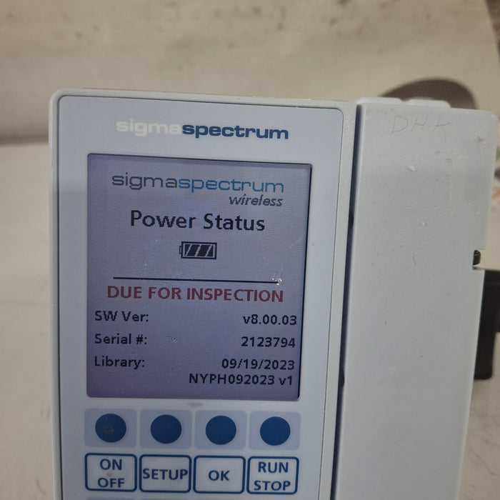 Baxter Baxter Sigma Spectrum 8.00.03 w/o Battery Infusion Pump Infusion Pump reLink Medical