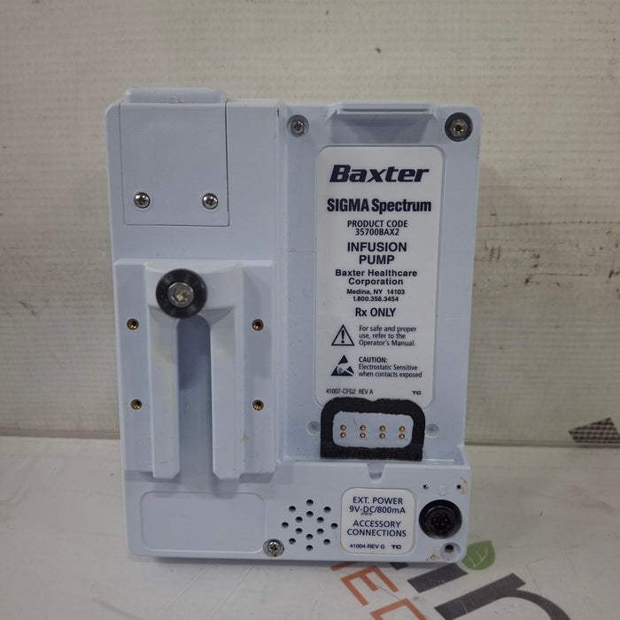 Baxter Sigma Spectrum 8.00.04 w/o Battery Infusion Pump