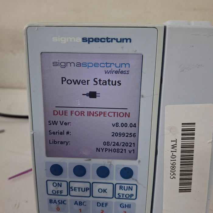 Baxter Sigma Spectrum 8.00.04 w/o Battery Infusion Pump