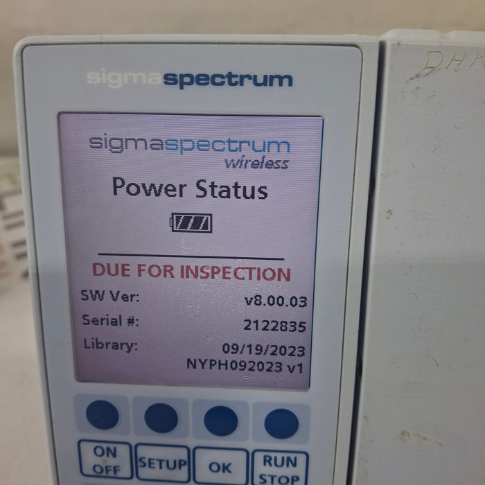 Baxter Sigma Spectrum 8.00.03 w/o Battery Infusion Pump