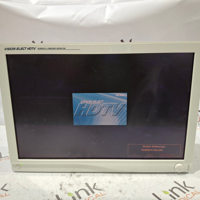 Stryker Stryker 26" Vision Elect HD Flat Panel Monitor Rigid Endoscopy reLink Medical