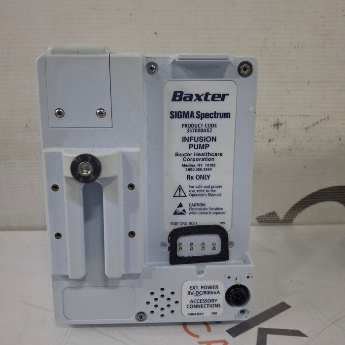 Baxter Sigma Spectrum 8.00.03 w/o Battery Infusion Pump