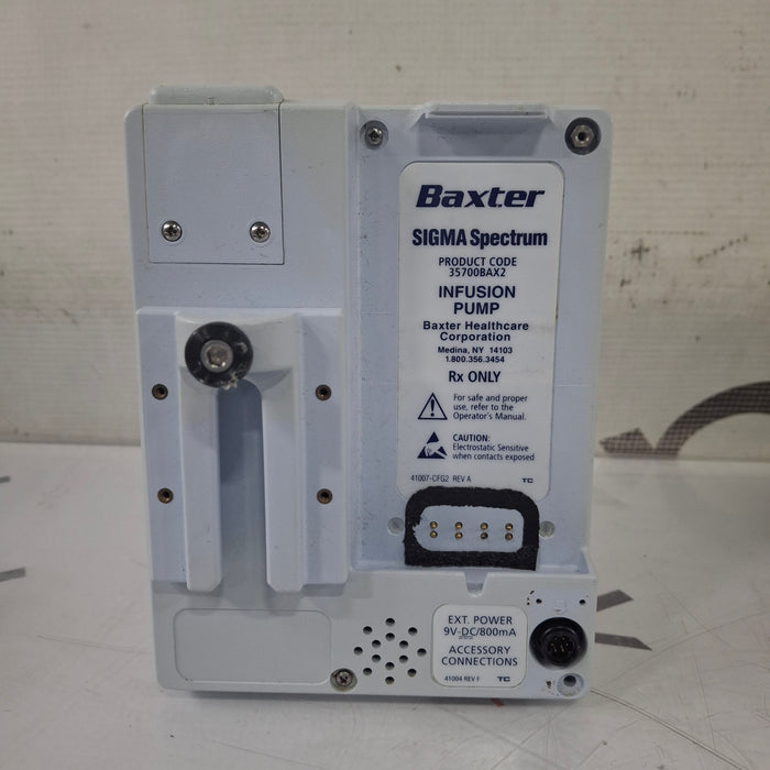 Baxter Sigma Spectrum 8.00.04 w/o Battery Infusion Pump