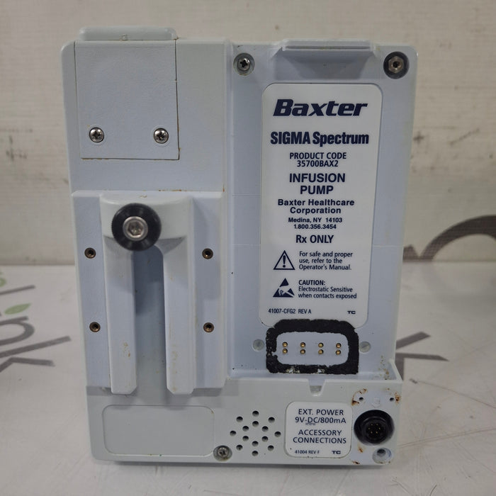 Baxter Sigma Spectrum 8.00.03 w/o Battery Infusion Pump