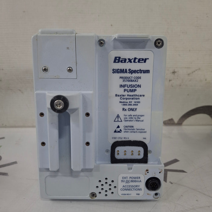 Baxter Sigma Spectrum 8.00.03 w/o Battery Infusion Pump