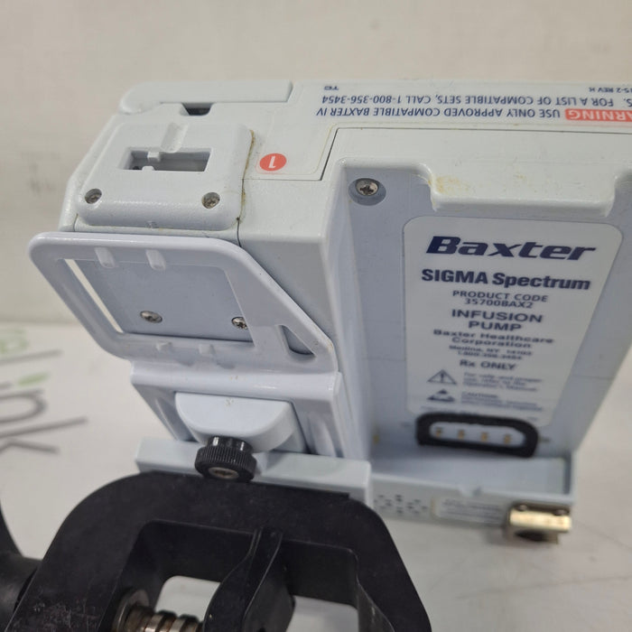 Baxter Sigma Spectrum w/Non Wireless or No Battery Infusion Pump