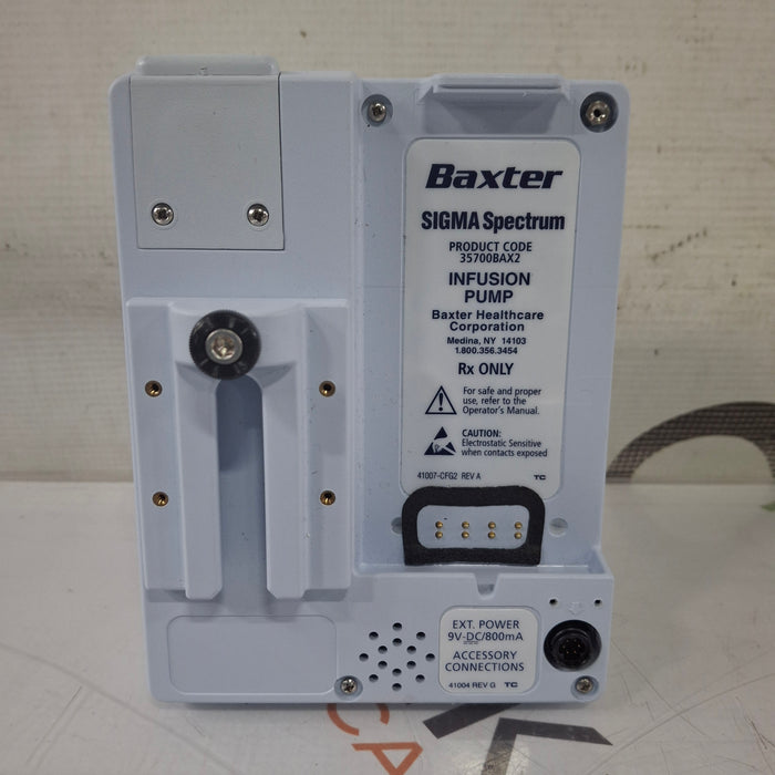 Baxter Sigma Spectrum 8.00.04 w/o Battery Infusion Pump