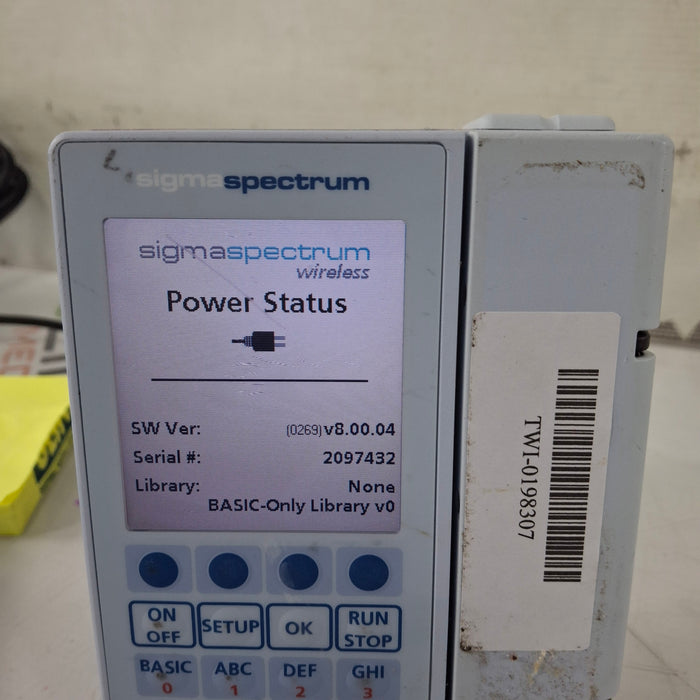 Baxter Sigma Spectrum 8.00.04 w/o Battery Infusion Pump