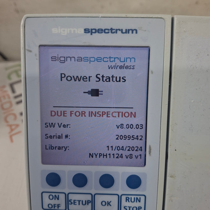 Baxter Sigma Spectrum 8.00.03 w/o Battery Infusion Pump