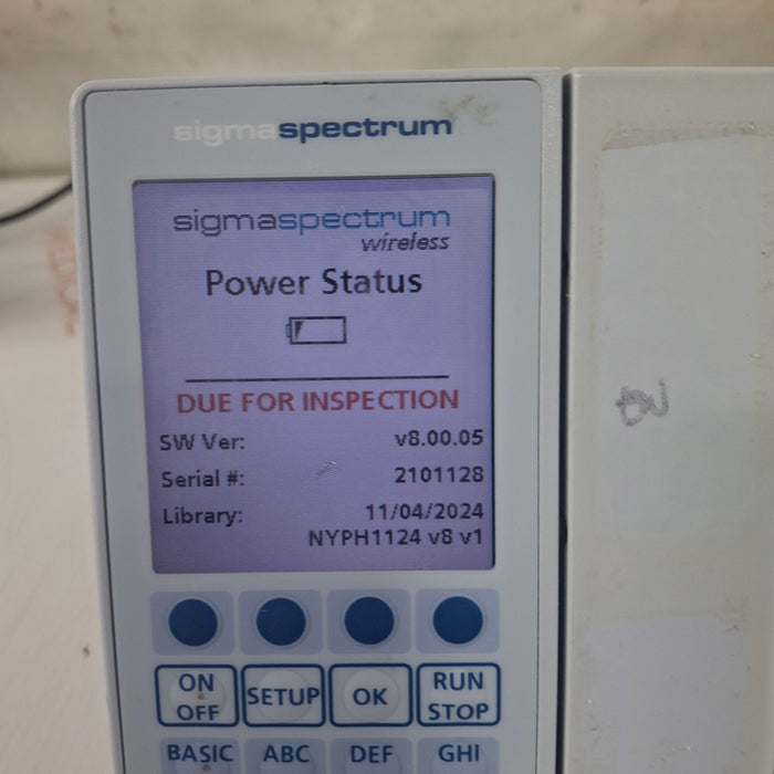 Baxter Sigma Spectrum 8.00.05 w/o Battery Infusion Pump